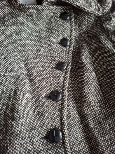 OASIS bk/wt heavy coat