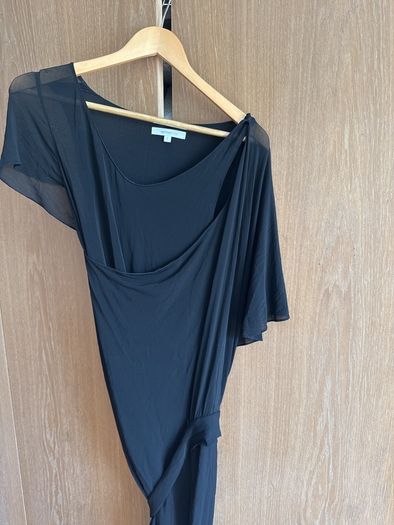 Vanessa Bruno drapy black dress size 1 (UK 10)
