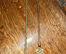 Pair of brass toasting forks