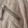 Tan suede biker jacket Image 4