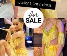 Latin dress Yellow