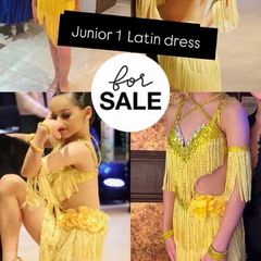 Latin dress Yellow