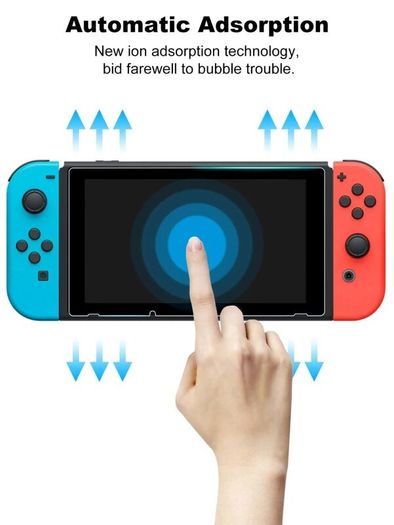 Nintendo Switch Console Screen Protector Cover Premium Tempered Glass 9H