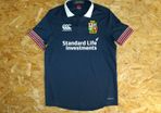 British and Irish Lions Rugby Jersey Shirt Canterbury (S) Britain Ireland Scotland Wales England Eire Irish Navy Blue Small
