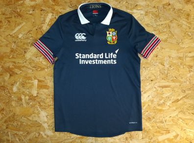 British and Irish Lions Rugby Jersey Shirt Canterbury (S) Britain Ireland Scotland Wales England Eire Irish Navy Blue Small