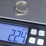 Vintage 9ct Gold Modernist V Ring | Birmingham Hallmarked | Size 54 Image 8