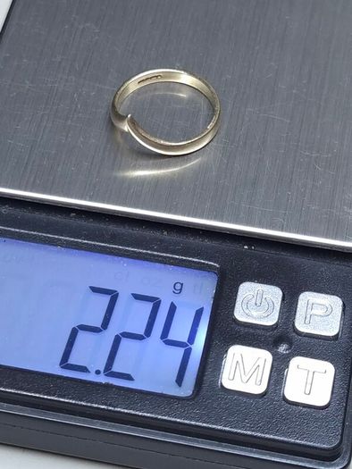 Vintage 9ct Gold Modernist V Ring | Birmingham Hallmarked | Size 54