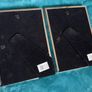 Set of 2 silver-toned metal photo frames. Image 2