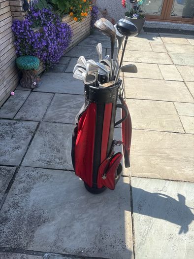 Full set of golf clubs
