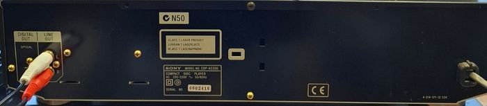 Sony Cd Player Cdp-xe330