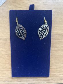 Gold tone earrings