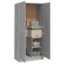 NEW SALE | Wardrobe Grey Sonoma 82.5x51.5x180 cm Engineered Wood Image 4