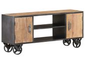 TV Cabinet 110x30x49 cm Solid Reclaimed Wood