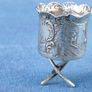 Miniature 19th century 800 silver chalice Image 5