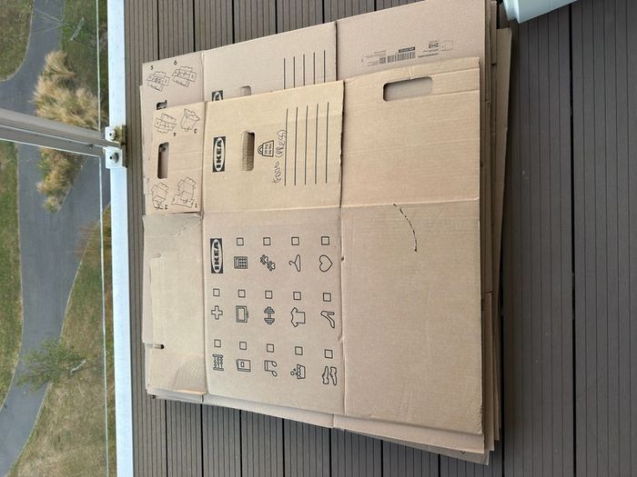 9 moving boxes - IKEA