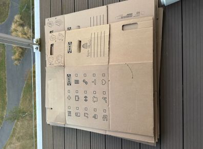 9 moving boxes - IKEA