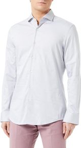 HUGO BOSS Men's Kason Shirt / Shirt, Medium Grey39, 44 UK, 54 EU / XL, 17.5 US