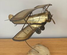 Vintage Airplane Sculpture