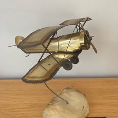 Vintage Airplane Sculpture