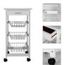 BRAND NEW Kitchen Trolley Cart Three-layer Dining Shelf Rack with Universal Wheel Basket Storage Drawers Image 4