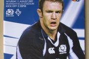 2007 Scotland v Ireland - Rugby World Cup Warm Up Programme