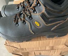 Steel toe cap work boots