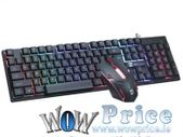 USB Wired Gaming Keyboard & Mouse Set with RGB Backlight