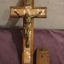 Vintage Wooden "Last Rites" Crucifix Image 4