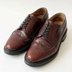 Antica Cuoieria Vintage Leather Full-Brogue Derby Shoes