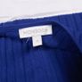 Monsoon Royal Blue Ribbed Knit Long Sleeve Tie Waist Fit & Flare Midi Dress Size S Image 4