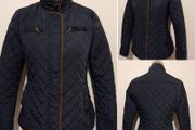 Navy Blue Quilted Jacket