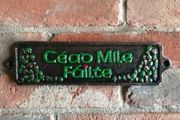 Cead Mile Failte  Green Rectangle  HS49