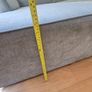 Large Grey L-Shaped Corner Sofa / Couch with Footstool Image 7