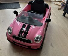Electric Pink Mini Cooper Ride-On Car 6V
