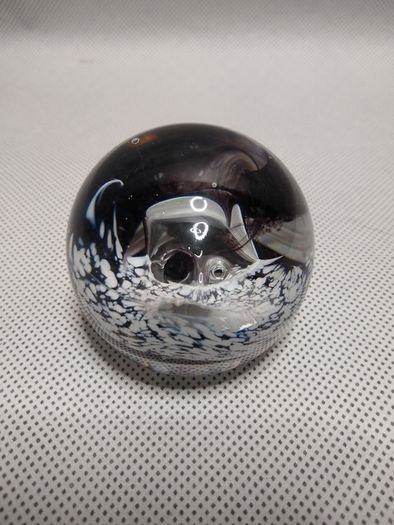 Handmade glass paperweight