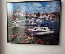 Puzzles in frame.
