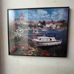 Puzzles in frame.