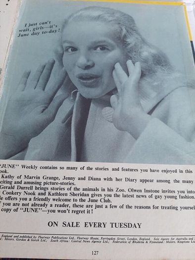 Vintage June annual from 1963
