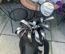 Wilson golf clubs and bag