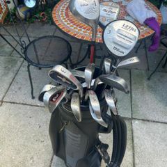 Wilson golf clubs and bag
