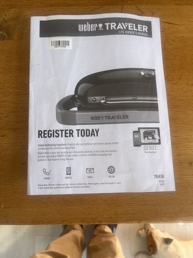 Weber traveler BBQ