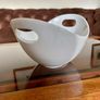 Pristine White Salad Sharing Bowl by Galzone Denmark with Handles Image 8