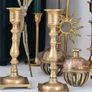 Vintage Brass Candlesticks Pair 16.5cm Classic Candle Holders Home Decor Image 6