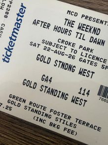 4x Weeknd Gold Circle Aug 22