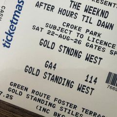 4x Weeknd Gold Circle Aug 22
