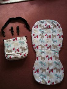 Bugaboo Cameleon Custom made Seat Liner & Matching changing bag