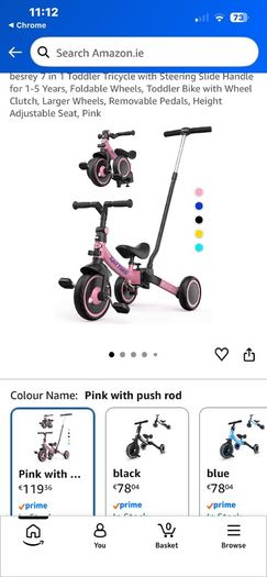 besrey 7-in-1 Toddler Trike Tricycle