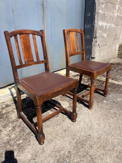 Vintage Chairs x 2 - Oak