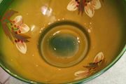 Tabletops Gallery La Province Hand Painted  Fruit Bowl die.20 cm. hight 10.5 cm. no stampe.