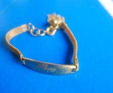 Vintage Gold Tone ANNA Bracelet 17cm
